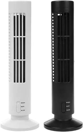 Miniatura 6 de Ventilador de torre oscilante, enfriador de aire portátil vertical sin aspas, ventilador de aire acondicionado de escritorio USB, mini ventilador