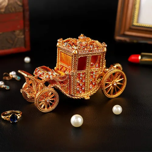 Miniatura 27 de QIFU Caja de baratija pintada a mano con bisagras, regalo único para la familia