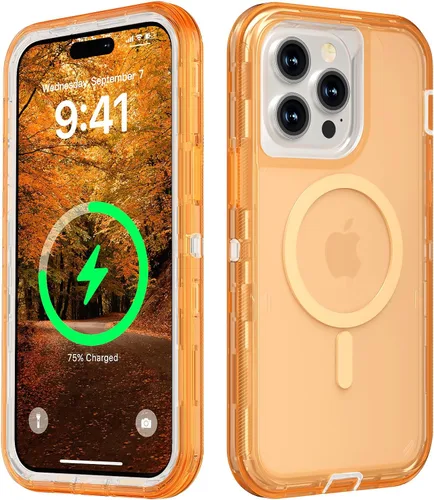 Miniatura 58 de Follaroma para iPhone 17 Pro Max, Funda Compatible con MagSafe, Funda Magnética Transparente de Doble Capa, Funda Resistente Anti-Caída y a Prueba