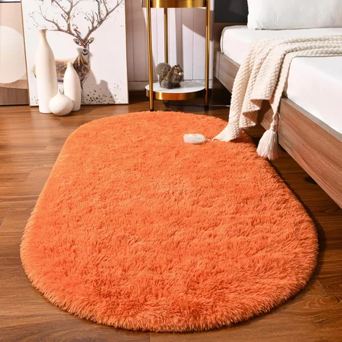 Miniatura 19 de Softlife Alfombras Esponjosas para Dormitorio, Alfombra de Área Peluda Bonita para Niñas y Niños Habitación de Bebé Decoración del Hogar, 2 x 5 Pies