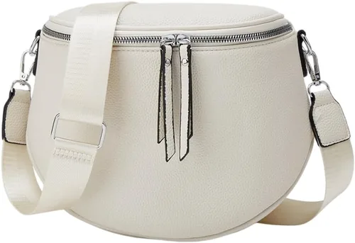 Miniatura 8 de Large Fanny Pack Crossbody Sling Bags,Crossbody Bags for Women Large Vegan Leather Bum Bag with Coin Purse (Black)