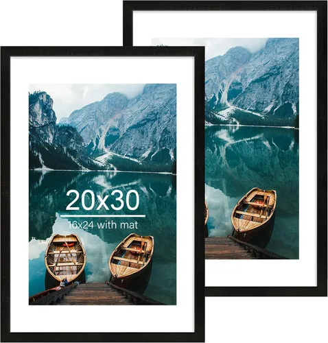 Miniatura 60 de Hongkee - Juego de 2 marcos de fotos, HK042515-MD5.5X8.5-BK(2PK)