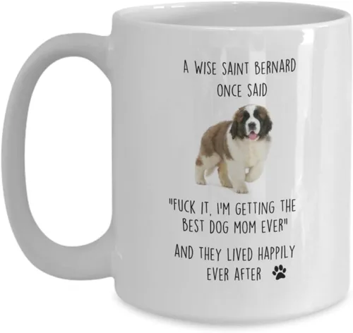Miniatura 3 de Taza de San Bernardo St. Bernard Coffee Cup Idea for Best Dog Mom Ever