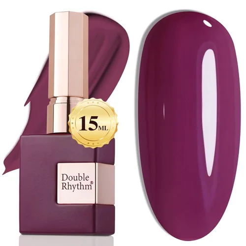 Miniatura 94 de Double Rhythm 15ml de esmalte de uñas en gel, color puro, mismo color, misma botella, esmalte de uñas de remoción para arte de manicura en salón