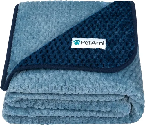 Miniatura 22 de PetAmi Manta impermeable para perro, manta XL a prueba de fugas para perros grandes, protector de sofá y muebles, manta de forro polar para cama