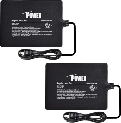 Miniatura 19 de iPower Almohadilla de calor para reptiles debajo del tanque, calentador de terrario para tortuga, lagarto, rana, serpiente, reptil y otros animales