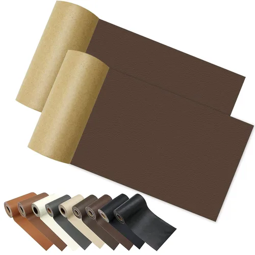 Miniatura 8 de Kit de cinta de reparación de cuero para camillas, 2 paquetes de adhesivo de 4 x 60 pulgadas, para sofá, muebles, sofá, cinturones de seguridad