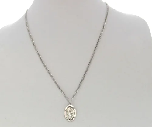 Miniatura 3 de Heartland - Colgante ovalado de plata de ley para hombre