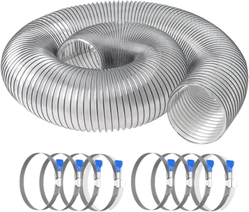 PVC Dust Collection Hose 2.5" x 10',Black
