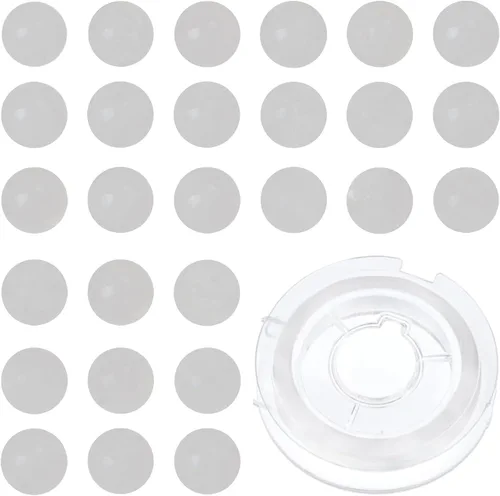 Bymitel - Cuentas redondas de jade blanco natural de 5/32 de pulgada, 210 unidades de piedras preciosas auténticas para bricolaje y fabricación de