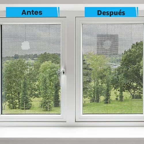 Miniatura 4 de Secopad Cinta de reparación de pantalla de ventana gris, kit de reparación de pantalla de 2 pulgadas x 30 pies (360 pulgadas) para ventanas