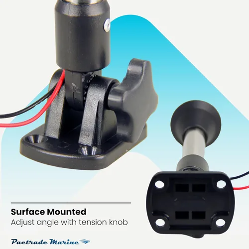 Miniatura 5 de Pactrade Marine Luces de Navegación Omnidireccionales para Barcos – Luz de Popa Blanca Incandescente de 9.4 Pulgadas