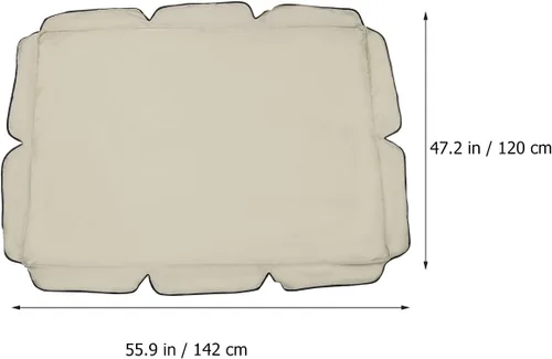 Miniatura 3 de Funda para columpio de patio, cubierta de repuesto para columpio al aire libre, protector para silla de jardín (55.9 pulgadas .2 pulgadas)