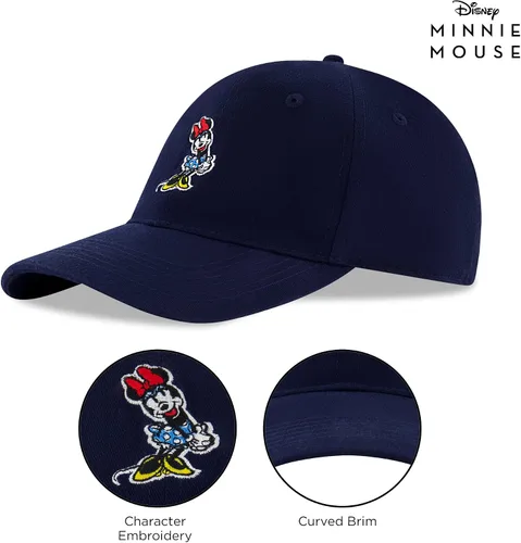 Miniatura 5 de Disney Gorra de béisbol para mujer, gorro ajustable de Minnie Mouse para adultos