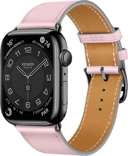 Miniatura 45 de LB1 - Correa de cuero para Apple Watch para mujeres y hombres, SE Ultra 2 de 1.575 in 1.732 in 1.811 in 1.654 in 1.772 in 1.614 in 1.496 in 1.929 in