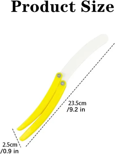 Miniatura 2 de Cuchillo de mariposa de plátano, cuchillo de mariposa resistente para entrenamiento y ejercicio al aire libre