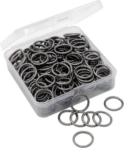 Miniatura 17 de 100 anillos de salto abiertos de 0.71 pulgadas, conectores de joyería de bronce para hallazgos de joyería, suministros de fabricación, pulseras