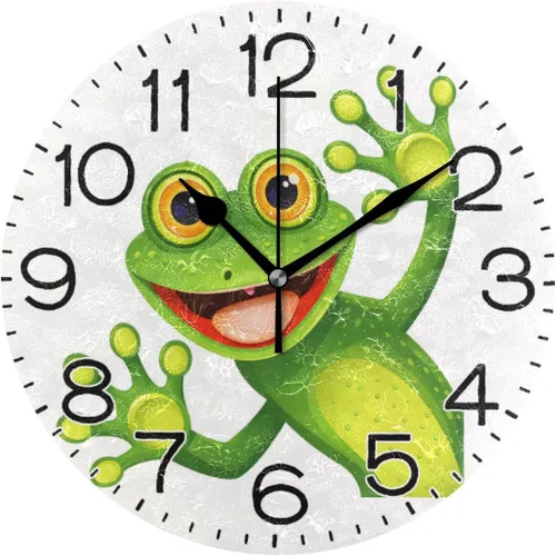 Miniatura 23 de ALAZA Reloj de pared violeta para bicicleta, color lavanda, flores moradas, con mariposas, funciona con pilas, sin tictac, cuarzo silencioso