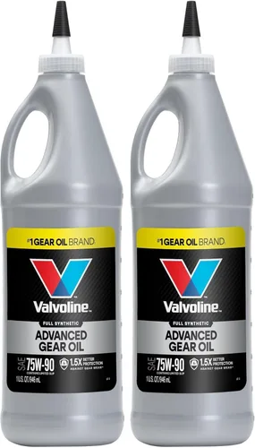 Aceite sintético Valvoline SynPower SAE 75W-90 completo para engranajes 1 cuarto de galón (Paquete de 2)