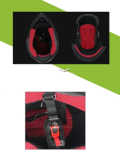 Miniatura 2 de Casco de motocicleta Dual Sport Casco Off Road Dirt Bike ATV DOT certificado