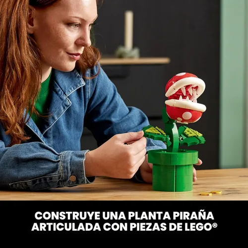 Miniatura 5 de LEGO Super Mario - Juego de construcción de plantas de piraña para adultos, Mario coleccionable para hombres y mujeres, a partir de 18 años, regalo
