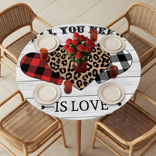 Miniatura 20 de Mantel redondo ajustado con diseño floral de mandala aguamarina, estilo étnico bohemio con borde elástico, impermeable, mantel circular de flores