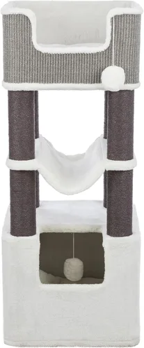Miniatura 10 de Trixie Lucano - Árbol para gatos de 39.8 pulgadas, muebles de interior para gatos con postes rascadores de yute, condominio cubierto de sisal y Gris