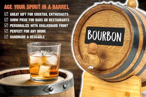 Miniatura 5 de Tennessee Bourbon Whisky Kit Bootleg con pizarra y libro - Thousand Oaks Barrel Co. - Haz y envejece espíritus en un barril de roble - Mejor nunca