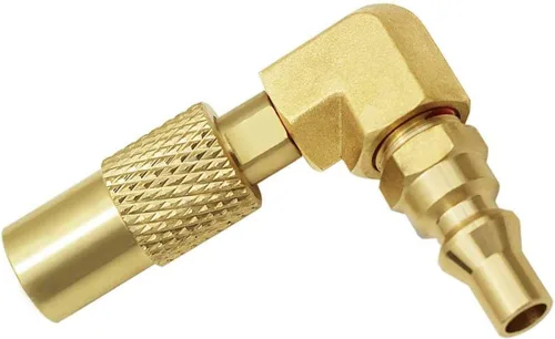 MENSI Adaptador de conexión rápida/descuento RV de 1/4 pies con codo para Blackstone Parrilla de camping de mesa de gas propano de 17 pulgadas y 22