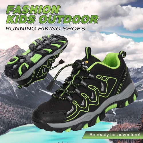 Miniatura 5 de UOVO - Zapatos deportivos para niños, tenis para correr, impermeables, para senderismo, atléticos, al aire libre, antideslizantes