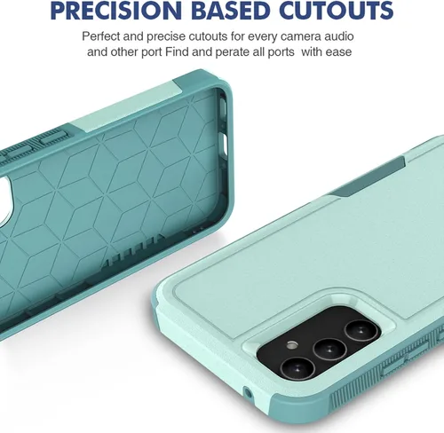 Miniatura 107 de Jeylly Compatible con Samsung Galaxy A22 5G Funda, Funda Samsung A22 5G con 2pcs protectores de pantalla de vidrio templado