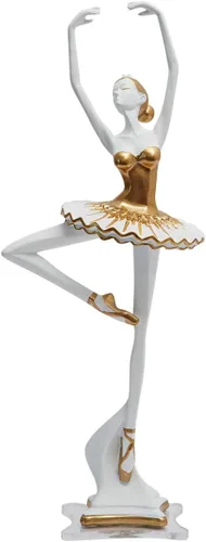 HAUCOZE Estatua de bailarina de bailarina, escultura de yoga, decoración moderna del hogar, regalo para sala de estar, oficina, poliresina, 12