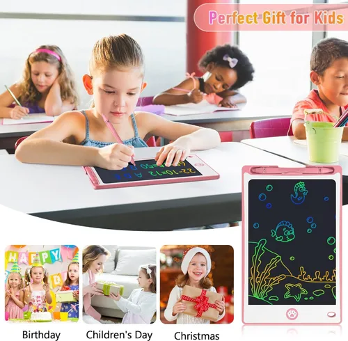 Miniatura 7 de Hockvill Tableta de escritura LCD para niños de 8.8 pulgadas, juguetes para niñas y niños, almohadilla de dibujo para niños de 3, 4, 5, 6, 7 años