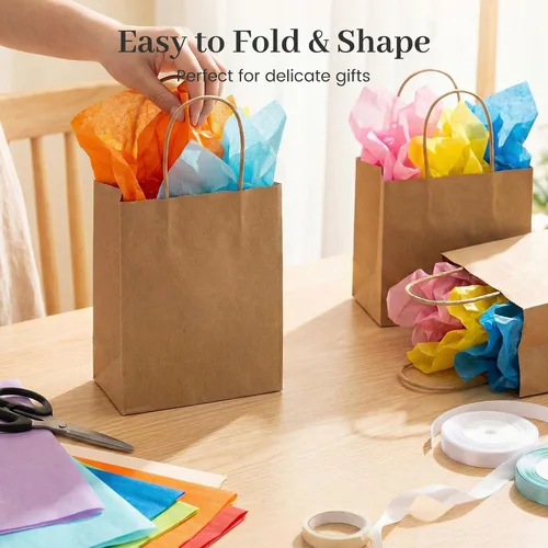 Miniatura 5 de TOXOY 360 hojas de papel de seda a granel, papel de seda de regalo de 11.5 x 8 pulgadas para manualidades, arte, boda, fiesta de cumpleaños