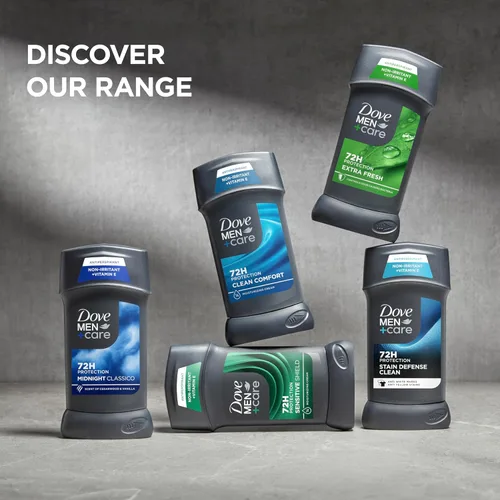 Miniatura 7 de Dove Men+Care - Desodorante antitranspirante Cool Fresh, 4 unidades para un aroma Aqua de larga duración, con protección 72H, 2.7 onzas