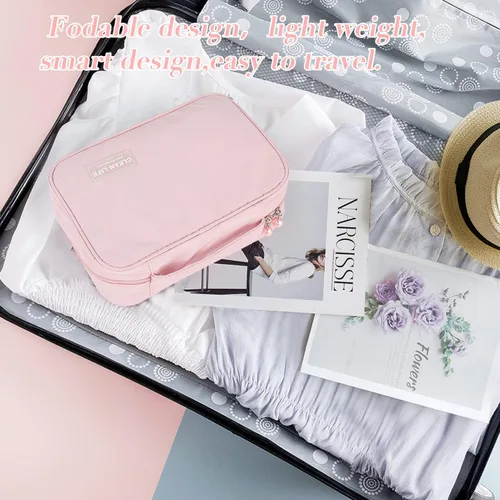 Miniatura 5 de Neceser de viaje colgante para hombres y mujeres, organizador de viaje de gran capacidad para artículos de tocador y cosméticos de tamaño completo