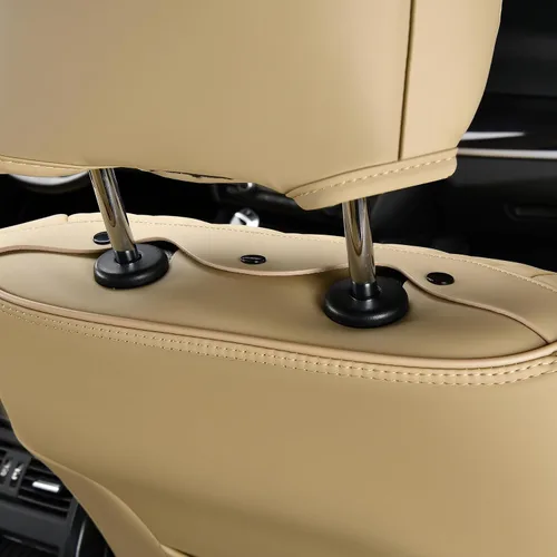 Miniatura 4 de FLORICH Fundas de asiento para automóviles, fundas de asiento impermeables, fundas de asiento de cuero para automóvil, paquete de 2, protector