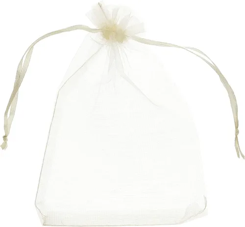 Miniatura 15 de Volanic 100 bolsas de regalo de organza con cordón transparente de 4 x 6 pulgadas, bolsa de regalo de joyería, fiesta, Navidad, bolsas de dulces