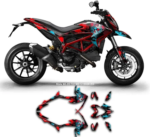 Miniatura 10 de Kit de adhesivos personalizados para Hypermotard Hyperstrada 821 2013 2014 2015 2016, DCTHYMS1318003-KO