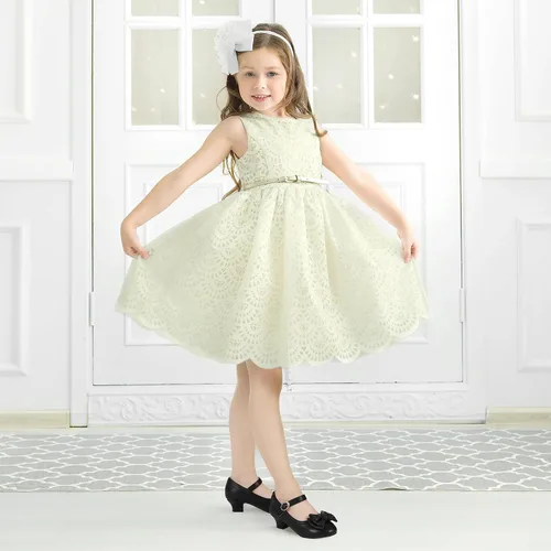 Miniatura 191 de PANDANINJIA Vestido de jada para niñas y niños pequeños, zapatos de princesa Mary Jane con tacones con lazo para fiesta, boda, boda