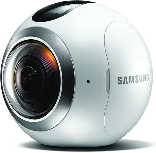 Miniatura 2 de Cámara alta resolución Samsung Gear 360 ° Real VR alta resolución (reparada certificada)., Versión estadounidense, Blanco