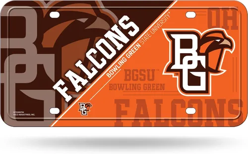 Miniatura 39 de NCAA etiqueta de metal para auto, negro