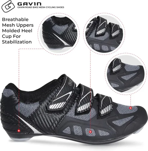 Miniatura 3 de Gavin Road - Zapatillas de ciclismo de malla para hombre y mujer