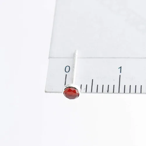 Miniatura 113 de Aretes pequeños de plata de ley para cartílago, tragus, hélix, múltiples piercings hipoalergénicos, piedra natal para mujer, juego de bisel