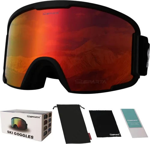 Miniatura 12 de OUTDOOR SPARTA OTG - Gafas de esquí para hombres, mujeres y jóvenes, 100 % protección UV y antirreflejos