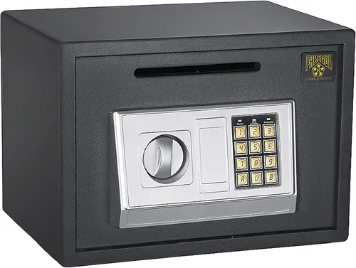 Miniatura 9 de Caja Fuerte de Depósito - Caja de Seguridad Digital Compacta de Acero para Dinero con Teclado - Deposita Efectivo Fácilmente - Para Hogar o Negocio