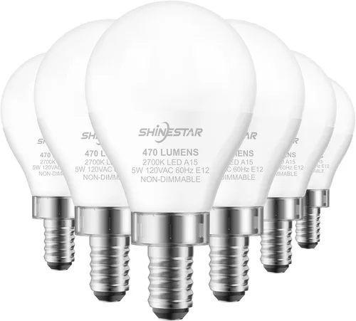 Miniatura 8 de SHINESTAR Bombilla LED de base E26 de 5000 K, 800 lúmenes, equivalente a 60 W, bombilla LED blanca A19 de 9 W, 80+CRI, bombillas de luz diurna