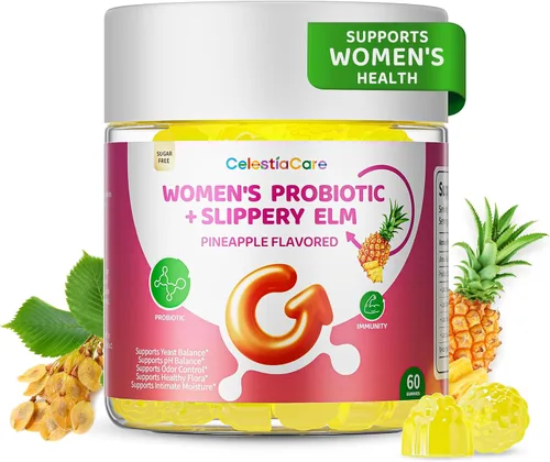 Probióticos para mujeres, gomitas de probióticos vaginales para la salud digestiva para el equilibrio del pH femenino, suplementos de salud