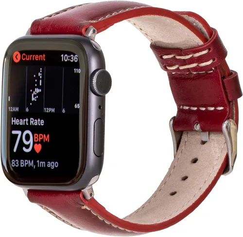 Miniatura 12 de HARDISTON Correas de reloj compatibles con Apple 38mm 40mm 41mm 42mm 44mm 45mm 49mm para hombres y mujeres, pulsera de cuero genuino hecha a mano