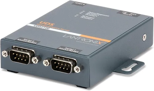 Lantronix Servidor de dispositivos UDS1100/UDS2100 - Servidor de dispositivos serie a Ethernet de 1 o 2 puertos, RS-232/422/485, Ethernet 10/100 con